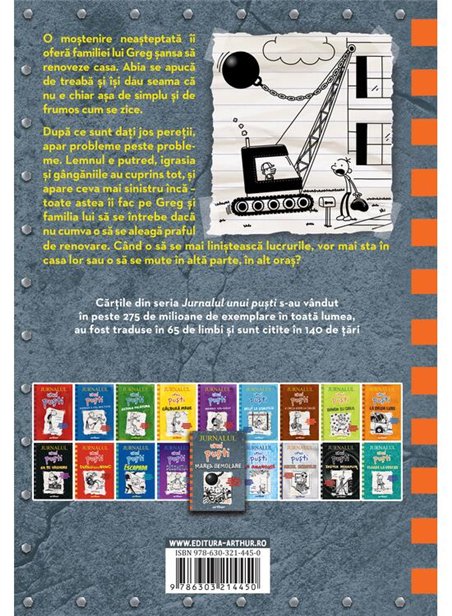 Jurnalul unui pusti 14: Marea demolare - Jeff Kinney | Arthur [cartonata]