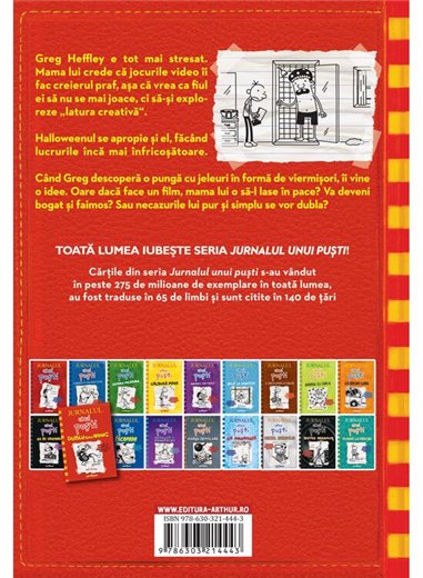 Jurnalul unui pusti 11. Dublu sau nimic - Jeff Kinney | Arthur [cartonata]