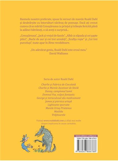 Rime revoltatoare | format mare - Roald Dahl | Arthur [cartonata]