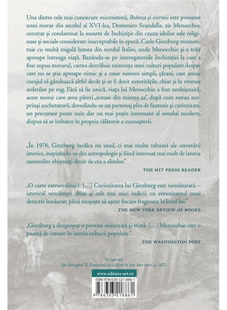 Branza si viermii - Carlo Ginzburg | Editura Art [necartonata]
