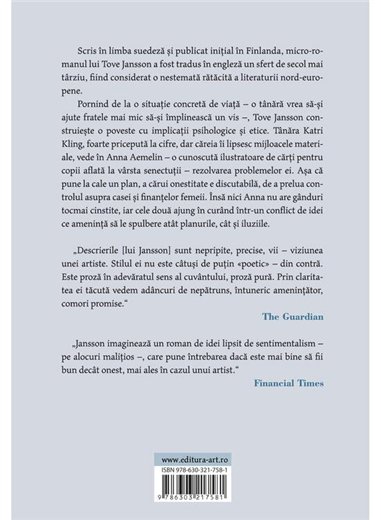 Escroaca onesta - Tove Jansson | Editura Art [necartonata]