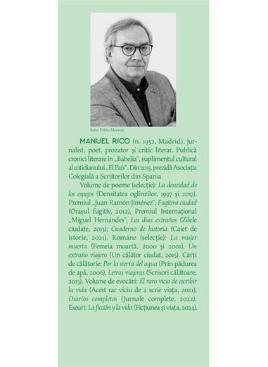 Despre lumina si transparenta. De luzy transparencia ( editie bilingva) - Manuel Rico | Cartea Romaneasca [necartonata]