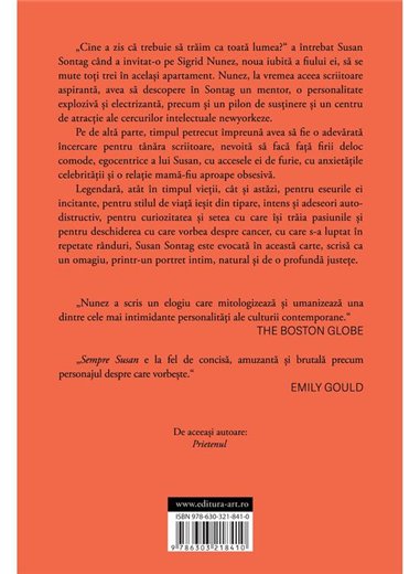 Sempre Susan - Sigrid Nunez | Editura Art [necartonata]
