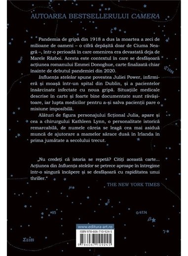 Influenta stelelor - Emma Donoghue | Editura Art [necartonata]