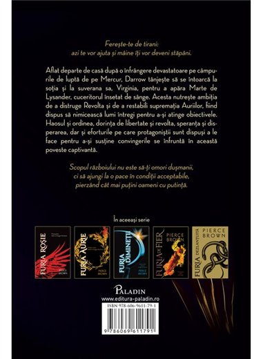 Furia renascuta - Pierce Brown | Paladin [cartonata]