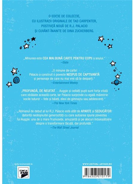 Minunea. Editie ilustrata - R.J. Palacio | Arthur [cartonata]
