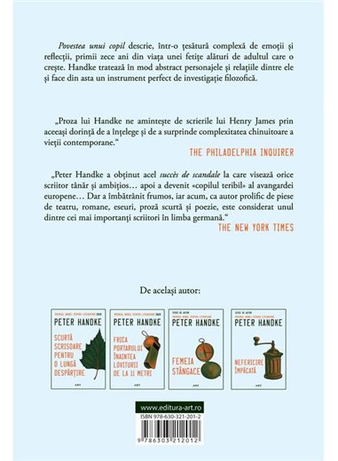 Povestea unui copil - Peter Handke | Editura Art [necartonata]