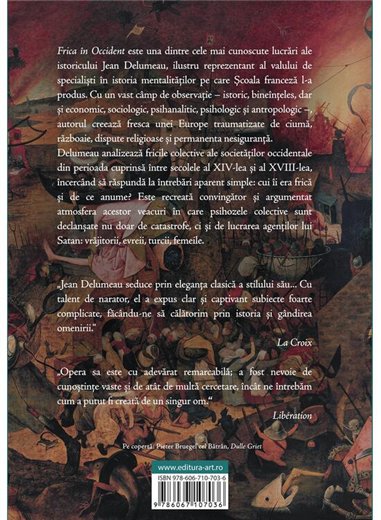 Frica in Occident. Secolele XIV - XVIII. O cetate asediata - Jean Delumeau | Editura Art [necartonata]
