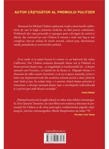 Telegraph Avenue - Michael Chabon | Editura Art [necartonata]