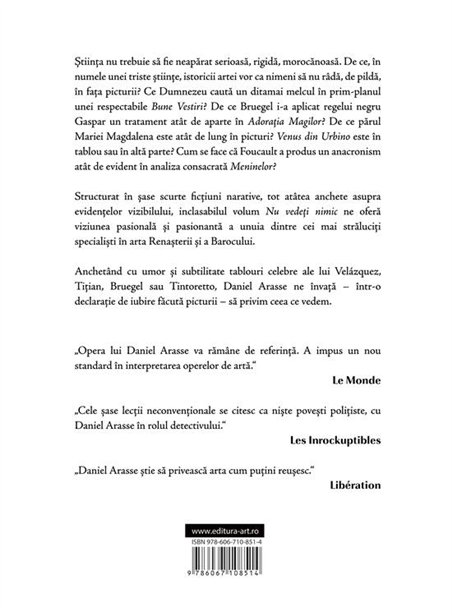 Nu vedeti nimic - Daniel Arasse | Editura Art [necartonata]