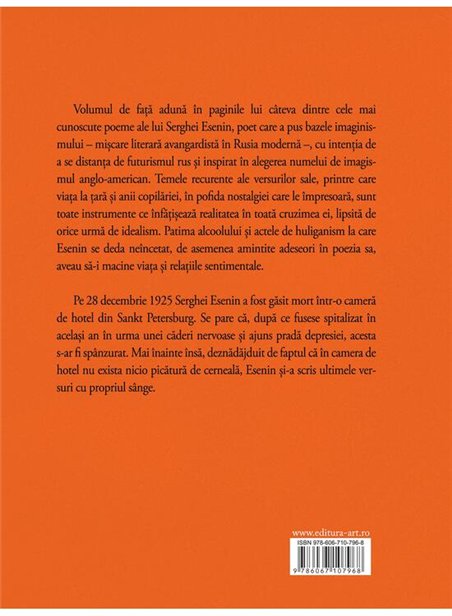 Scrisoare mamei - Serghei Esenin | Editura Art [necartonata]