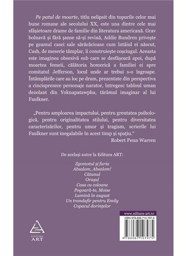 Pe patul de moarte - William Faulkner | Editura Art [cartonata]