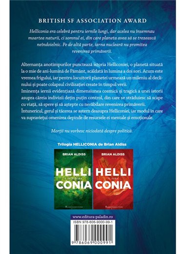 Helliconia Vol 3. Iarna - Brian Aldiss | Paladin [cartonata]