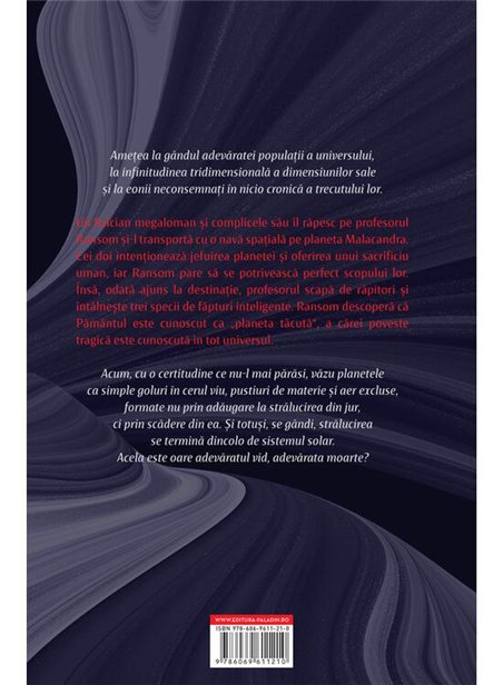 Trilogia Cosmica Vol 1. Departe de Planeta Tacuta - C. S. Lewis | Paladin [cartonata]