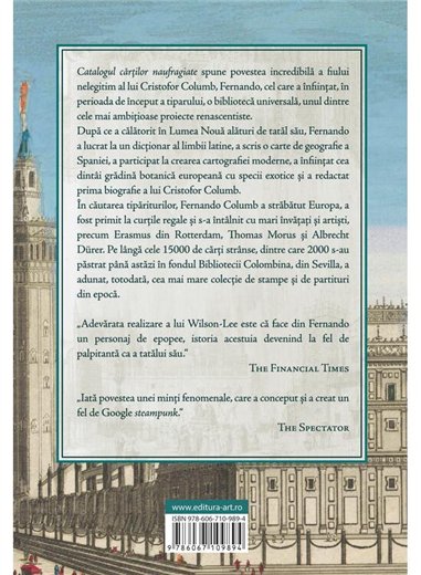 Catalogul cartilor naufragiate. Fiul lui Columb si aventura bibliotecii universale - Edward Wilson-Lee | Editura Art 