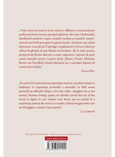 Viata estetica. Staze si flux - Laurent Jenny | Editura Art [necartonata]