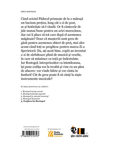 Fanfara lui Rostogol (Vol 5) - Lavinia Braniste | Vlad si Cartea cu Genius [cartonata]
