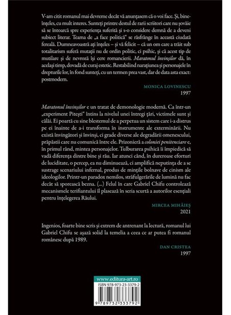 Maratonul invinsilor - Gabriel Chifu | Cartea Romaneasca [necartonata]