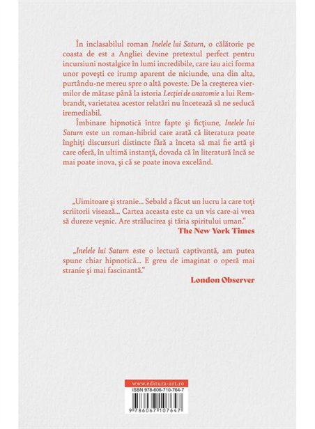 Inelele lui Saturn - W. G. Sebald | Editura Art [necartonata]