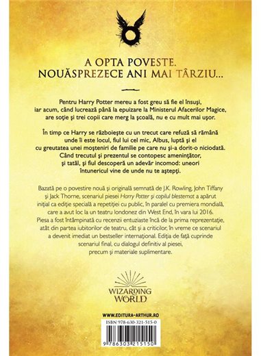 Harry Potter si copilul blestemat - J.K. Rowling, John Tiffany, Jack Thorne | Arthur [cartonata]