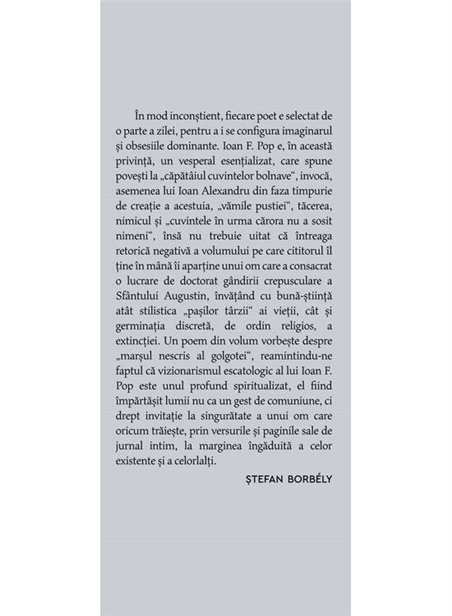poemele umbrei - Ioan F. Pop | Cartea Romaneasca [necartonata]
