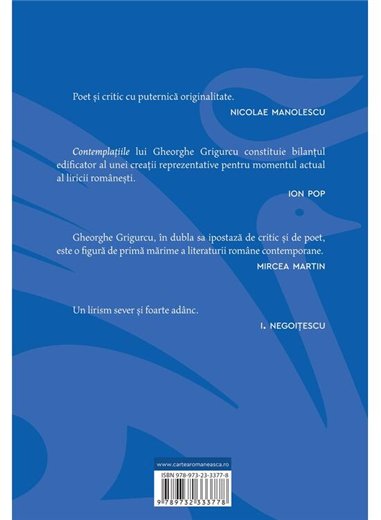 Reverberatii - Gheorghe Grigurcu | Cartea Romaneasca [necartonata]