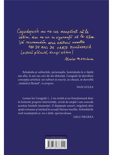 Teatru - I.L. Caragiale | Cartea Romaneasca [cartonata]