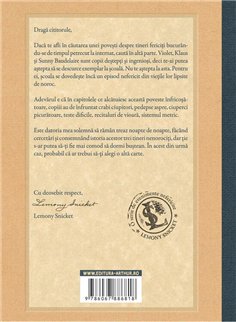 O serie de evenimente nefericite V: Academia austera - Lemony Snicket | Arthur [cartonata] 2
