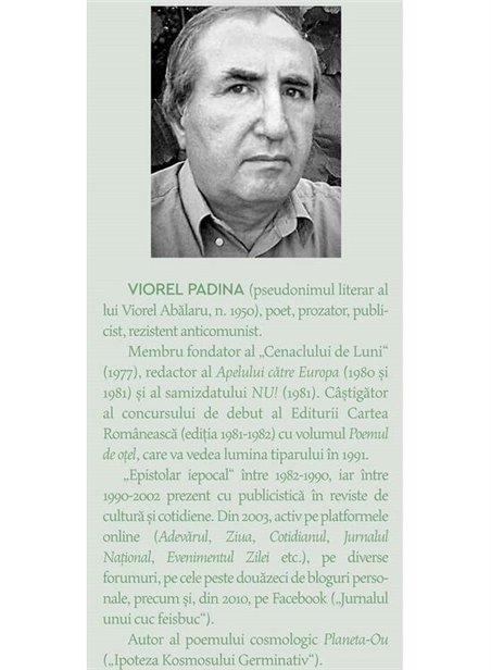Poemul de otel - Viorel Padina | Cartea Romaneasca [necartonata]