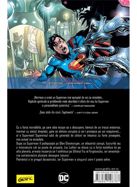 Superman Action Comics Vol 1: Superman si omul de otel - Grant Morrison, Rags Morales, Andy Kubert | Grafic [cartonata]