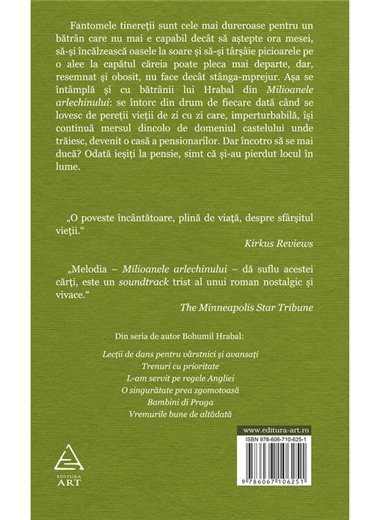 Milioanele arlechinului - Bohumil Hrabal | Editura Art [cartonata]