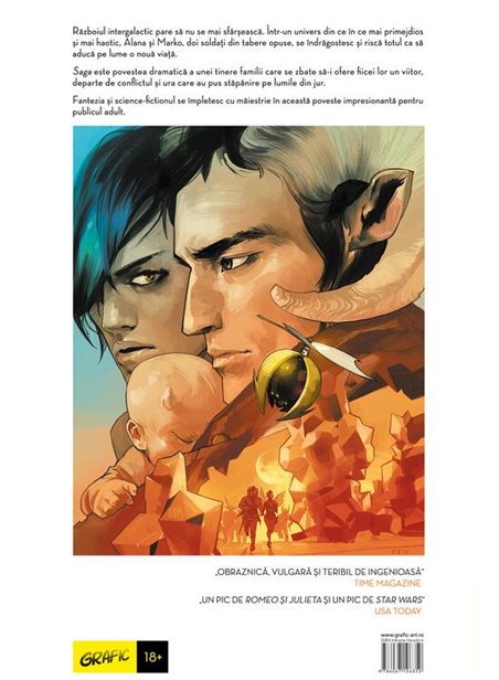 Saga Vol 1 - Brian K. Vaughan, Fiona Staples | Grafic [necartonata]