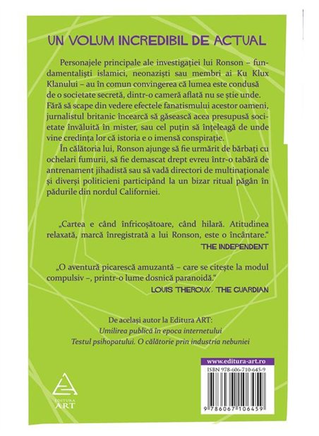 Ei: Aventuri cu extremisti - Jon Ronson | Editura Art [necartonata]