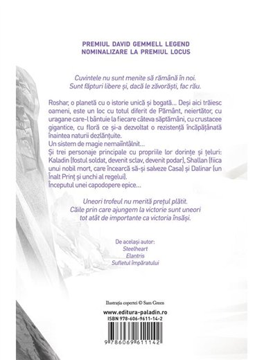 Calea regilor (vol. 1) - Brandon Sanderson | Paladin [cartonata]
