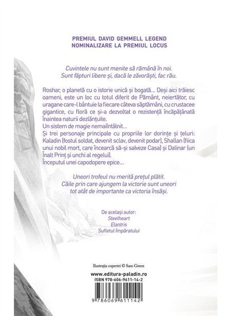 Calea regilor (vol. 1) - Brandon Sanderson | Paladin [cartonata]
