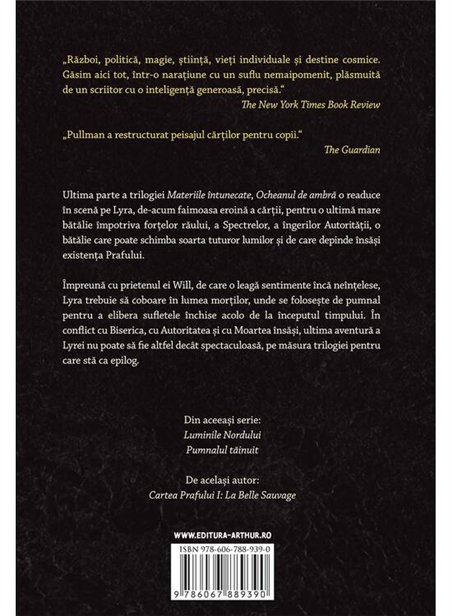 Materiile intunecate III: Ocheanul de ambra - Philip Pullman | Arthur [cartonata]