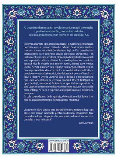 Orientalism - Edward W. Said | Editura Art [necartonata]