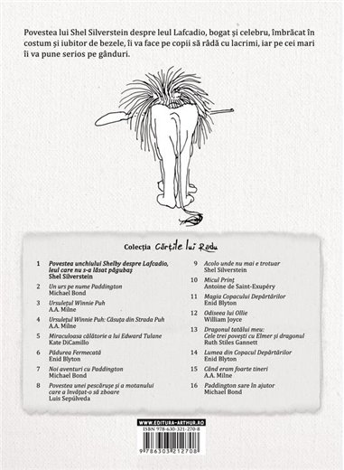 Povestea unchiului Shelby despre Lafcadio, leul care nu s-a lasat pagubas - Shel Silverstein | Arthur [cartonata]