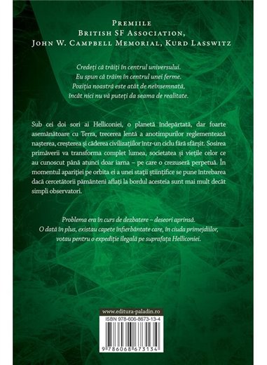 Helliconia Vol 1. Primavara - Brian Aldiss | Paladin [cartonata]
