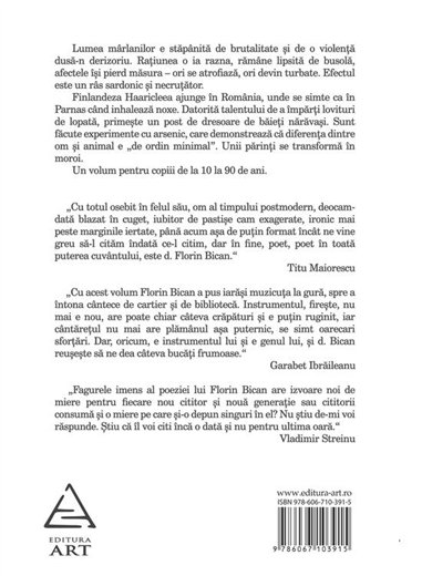 Singur printre marlani - Florin Bican | Editura Art [necartonata]