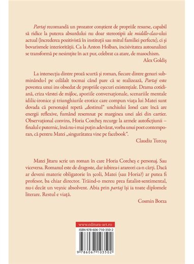 Partaj - Horia Corches | Editura Art [necartonata]