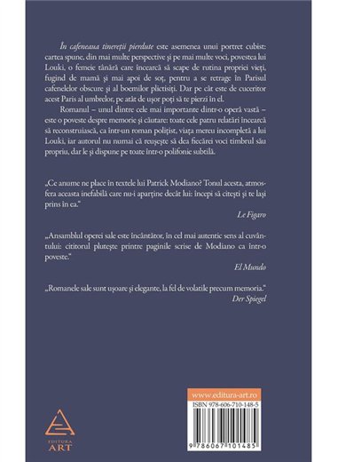 In cafeneaua tineretii pierdute - Patrick Modiano | Editura ART [cartonata]