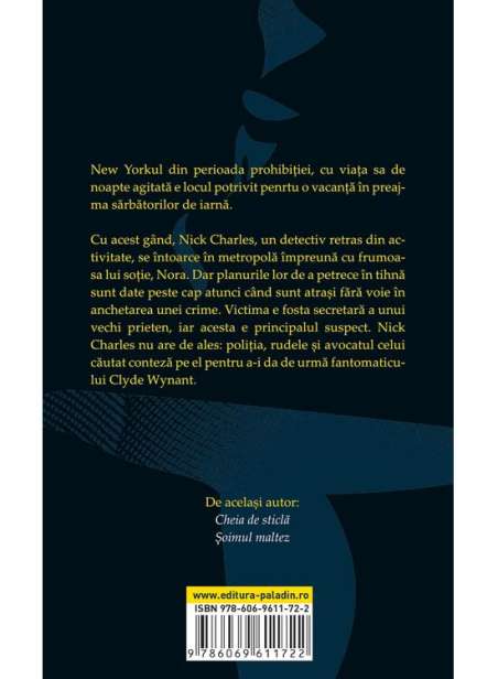 Omul umbra - Dashiell Hammett | Paladin [necartonata]