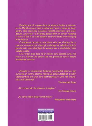 Proscrisii - S. E. Hinton | Young Art [cartonata]