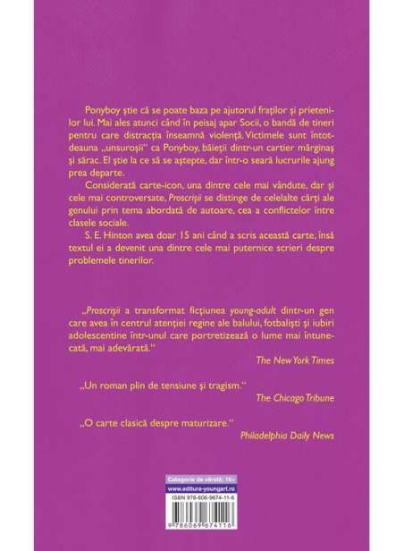 Proscrisii - S. E. Hinton | Young Art [cartonata]