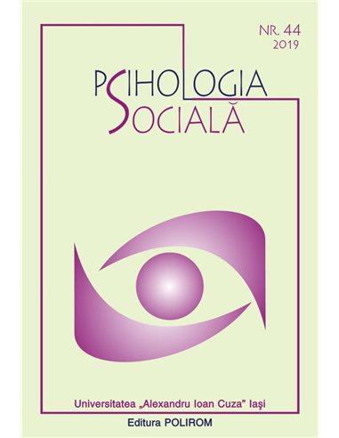 Psihologia sociala. Nr. 44/2019 - Mihai Dinu Gheorghiu | Editura Polirom